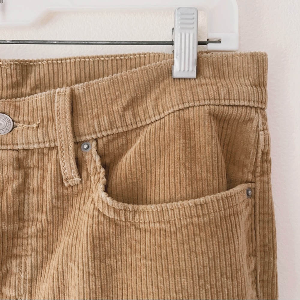 Levis tan brown wide wale corduroy pants size 30x30 - Picture 5 of 9